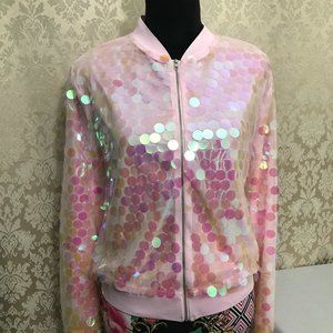 sweater siquence pink new